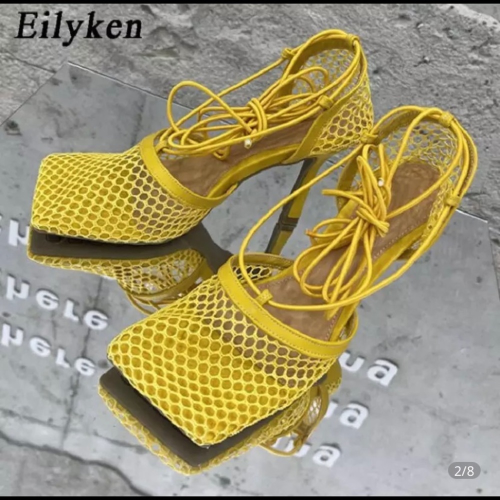 Fish net shoes , Never been worn perfect condition